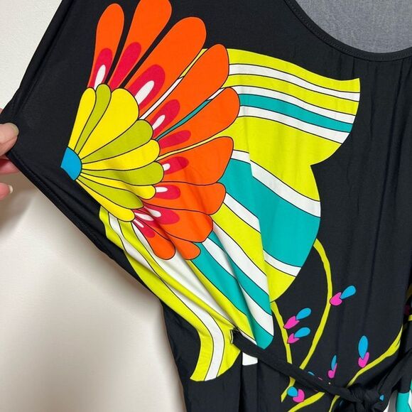 New Trina Turk Swimsuit cover up for Poolside Beach Front Tie Belted Sz S - Picture 3 of 6